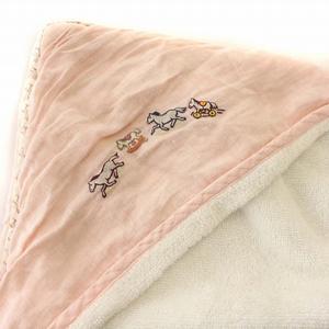 エルメス HERMES ベビー用品 おくるみ フード付き ブランケット リネン