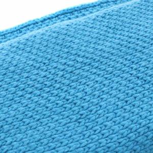 エルメス HERMES ネックウォーマー ケーブルニット カシミヤ 水色 ライトブルー /AN15 ■OH レディース