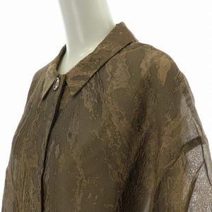 AMERI シアーシャツ 茶