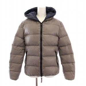 デュベティカ DUVETICA ダウンジャケット フード付き ジップアップ アウター 42 グレージュ /YM レディース