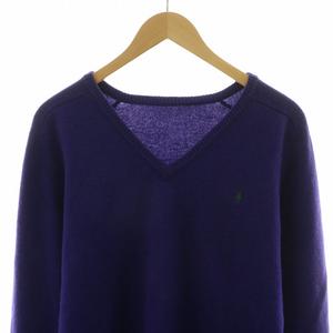 ラルフローレン RALPH LAUREN ニット セーター プルオーバー 長袖 パープル /NQ レディース