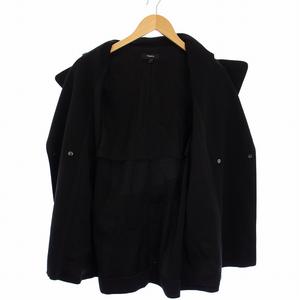 セオリー Theory トレンチコート ショート丈 ウエストリボン S 黒 /BM レディース
