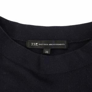 23区 オンワード樫山 23AW ニットワンピース ロング 長袖 38 紺