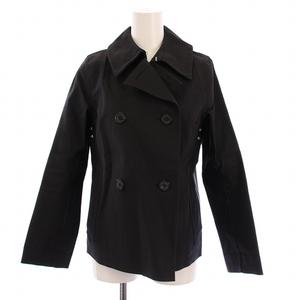 マッキントッシュ MACKINTOSH トレンチコート ショート丈 ゴム引き ダブル 34 黒 /BM レディース