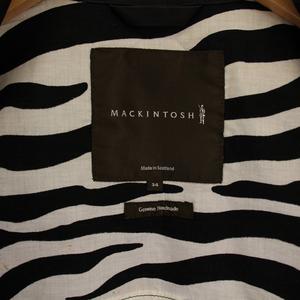 マッキントッシュ MACKINTOSH トレンチコート ショート丈 ゴム引き ダブル 34 黒 /BM レディース