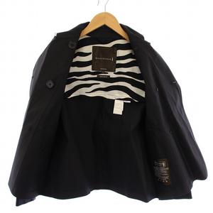マッキントッシュ MACKINTOSH トレンチコート ショート丈 ゴム引き ダブル 34 黒 /BM レディース