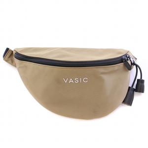 ヴァジック VASIC DAY-TO デイトゥ FANNY PACK ファニーパック ボディバッグ ショルダーバッグ ナイロン タッセルチャーム ロゴ 茶 ブラウン /BB レディース