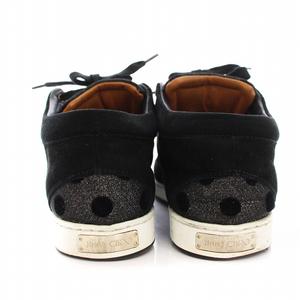 ジミーチュウ JIMMY CHOO スニーカー ローカット シューズ ドット ラメ 35 黒 /YM レディース