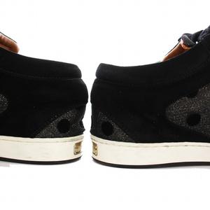 ジミーチュウ JIMMY CHOO スニーカー ローカット シューズ ドット ラメ 35 黒 /YM レディース