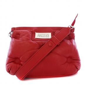 メゾンマルジェラ 11 Maison Margiela 11 18AW GLAM SLAM グラムスラム ショルダーバッグ ラムレザー 赤 S56WG0085 /KH ●D レディース