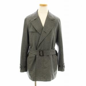 ポールスミスコレクション PAUL SMITH COLLECTION トレンチコート ショート ウール ベルト付き M グレー 254204 4158 /KU メンズ