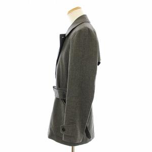 ポールスミスコレクション PAUL SMITH COLLECTION トレンチコート ショート ウール ベルト付き M グレー 254204 4158 /KU メンズ