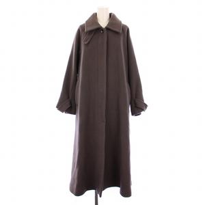 フレイアイディー FRAY I.D FAbRica社製生地 バルマカンロングコート ロング ウール カシミヤ 0 モカ FWFC215001 /BM レディース
