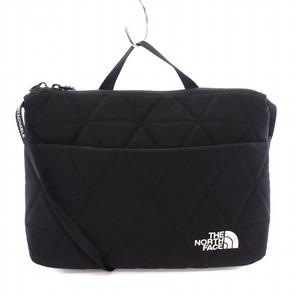 ザノースフェイス THE NORTH FACE GEOFACE POUCH ジオフェイスポーチ ショルダーバッグ エンボス加工 ロゴ 黒 ブラック NM82033 /BB レディース