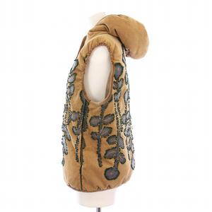 ミナペルホネン mina perhonen frost garden ダウンベスト フーディ