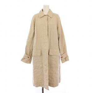 マーガレットハウエル MARGARET HOWELL ステンカラーコート ロング リネン 2 ベージュ 578-6112004 /BM レディース