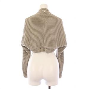 フォクシー FOXEY Vacation Bolero バケーションボレロ ニットカーディガン 長袖 ショート丈 前開きトッパー 麻 リネン F グレージュ フォクシー FOXEY Vacation Bolero バケーションボレロ ニット