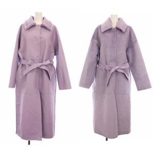 アメリヴィンテージ Ameri VINTAGE メニーウェイフェイクボアコート ステンカラー リバーシブル アウター F 薄紫 01120730920 /YM レディース