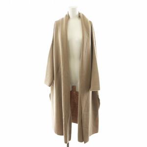 ミューズ ドゥーズィエム クラス MUSE de Deuxieme Classe 20SS スムースニットガウンコート ロング丈 ウール ピンクベージュ 20020500402010 /AN41 レディース