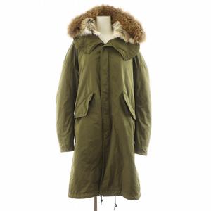 ドゥーズィエムクラス DEUXIEME CLASSE モッズコート ロング丈 フード ラビットファー アウター XS S M カーキ 17-020-500-4220-3-0 /AN42 レディース