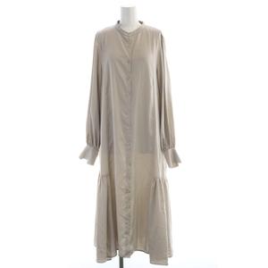 プラステ PLST 22SS ワンピース マキシ ロング バンドカラー 長袖 M グレー 12-2105023 /RO レディース