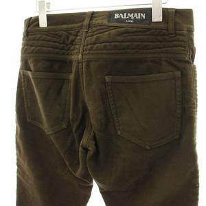 バルマン BALMAIN バイカーパンツ シャーリングパンツ ストレート 27 