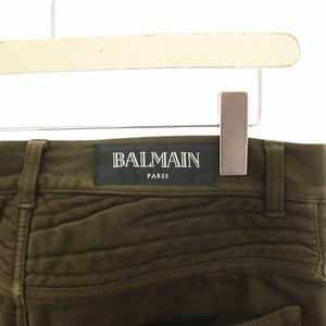 バルマン BALMAIN バイカーパンツ シャーリングパンツ ストレート 27 