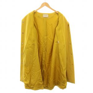 カシミヤ混 ユナイテッドアローズ ベルライン ノーカラーコート UNITED ARROWS ベルライン カシミヤ混 ノーカラーコート S ブルー