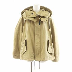 ザ リラクス THE RERACS 16FW RECT 106L NON LINER J モッズコート ショート丈 フード アウター 40 ベージュ /AN17 レディース