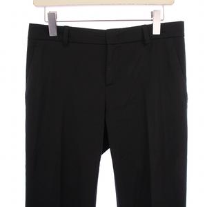 グッチ GUCCI スラックスパンツ ジップフライ ウール 40 黒 /BM レディース