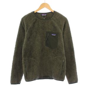 パタゴニア Patagonia Los Gatos Crew ロスガトスクルー トレーナー フリース 長袖 クルーネック 切替 ロゴ S カーキ 25895 /BB メンズ