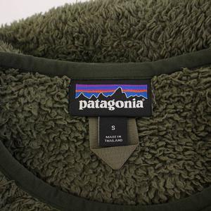 パタゴニア Patagonia Los Gatos Crew ロスガトスクルー トレーナー フリース 長袖 クルーネック 切替 ロゴ S カーキ 25895 /BB メンズ