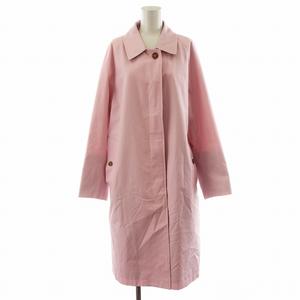 バーバリー BURBERRY バルマカーン ステンカラーコート ロング丈 裏地ノバチェック コットン アウター I40 ピンク 8039000 /AN33 レディース