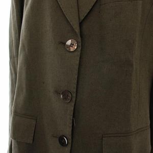 マックスマーラ MAX MARA テーラードジャケット シングル 42 カーキ