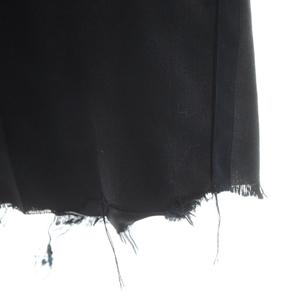 バレンシアガ BALENCIAGA 台形スカート カットオフ ミニ丈 ウール