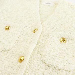 未使用品 ミラオーウェン Mila Owen 25SS ニットツイードショート