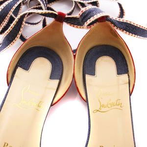 未使用♡クリスチャンルブタン♡サイズ36フルーツ柄リボンサンダル Christian Louboutin - 未使用♡クリスチャンルブタン♡サイズ36