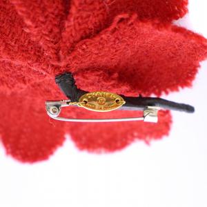 シャネル CHANEL カメリア ブローチ ピン アクセサリー 花モチーフ 赤 レッド /BB ■OH レディース