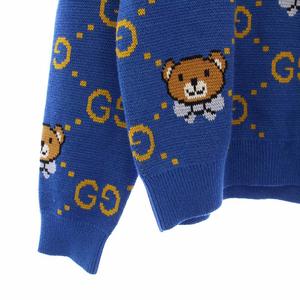 人気モデル GUCCI×KAI グッチ ニット セーター テディベア GG柄 S グッチ「テディベア」モチーフ＆GGパターンの新作メンズ
