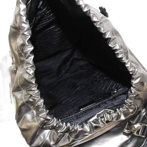 プラダ PRADA TESSUTO METAL リュックサック バックパック デイパック トライアングルロゴ シルバー 1BZ039 /KH ■OH メンズ