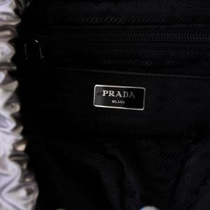 プラダ PRADA TESSUTO METAL リュックサック バックパック デイパック トライアングルロゴ シルバー 1BZ039 /KH ■OH メンズ