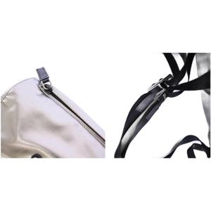 プラダ PRADA TESSUTO METAL リュックサック バックパック デイパック トライアングルロゴ シルバー 1BZ039 /KH ■OH メンズ