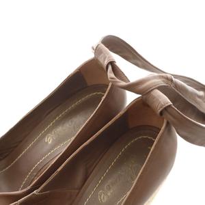 ロエベ LOEWE サンダル ウェッジソール オープントゥ リボン 37