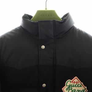 グッチ GUCCI ダウンジャケット ダウンベスト 2way ロゴワッペン アウター 52 黒 ブラック 641311 /AN39 メンズ