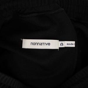 ノンネイティブ nonnative HIKER EASY PANTS TAPERED FIT P/R/P JERSEY ハイカーイージーパンツ テーパードフィットP/R/Pジャージ スラックス ウエストゴム ストレッチ サイドライン 0 黒 ブラック NN-P3447 /BB メンズ