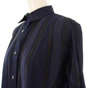 サカイ sacai シャツワンピース ひざ丈 長袖 レギュラーカラー