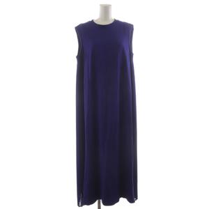 プラステ PLST 22SS サイドプリーツカットソーワンピース ロング ノースリーブ M 青 12-2205012 /RR レディース
