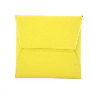 エルメス HERMES バスティア コインケース 小銭入れ レザー イエロー Y刻印 /KH ■OH レディース