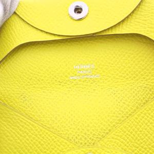 エルメス HERMES バスティア コインケース 小銭入れ レザー イエロー Y刻印 /KH ■OH レディース