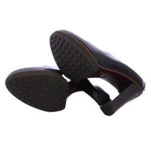 TOD’S トッズ チャンキーヒール パンプス T金具 ブラック 35 1/2 TOD'S トッズ チャンキーヒール パンプス T金具 ブラック 35 1/2